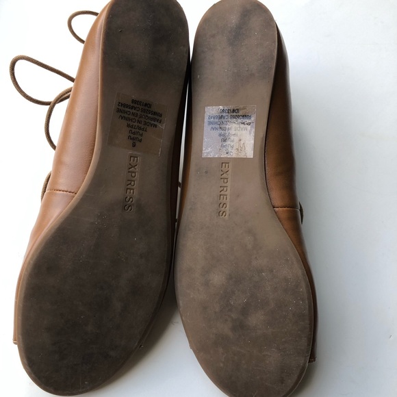 Open Toe Lace Up Flats - Picture 4 of 5